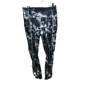 Fabletics Leggings  Women's Size Medium Blue Tie Dye Athletic Yoga